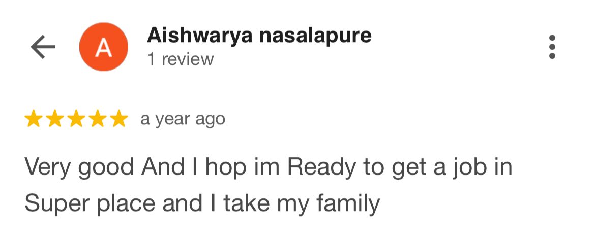 Testimonial for leadership development program